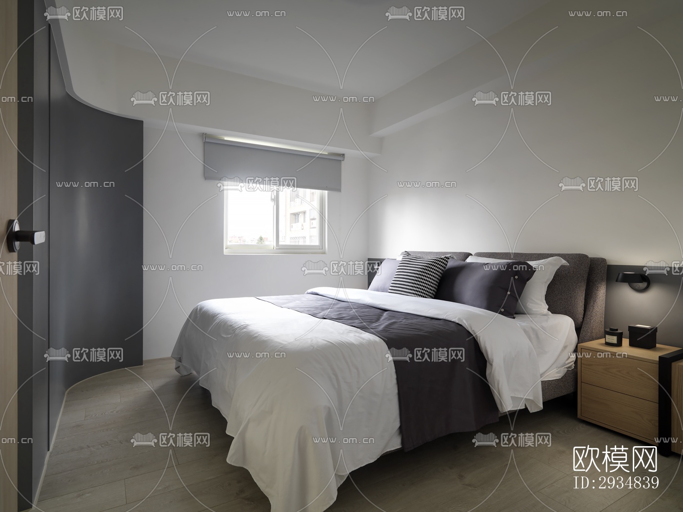 现代平层效果图下载（渲染图8）