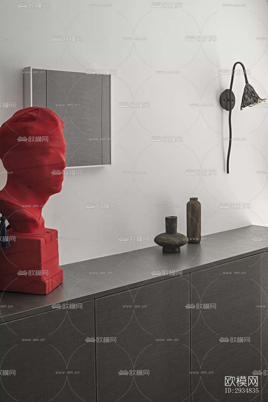 现代平层效果图下载（渲染图15）