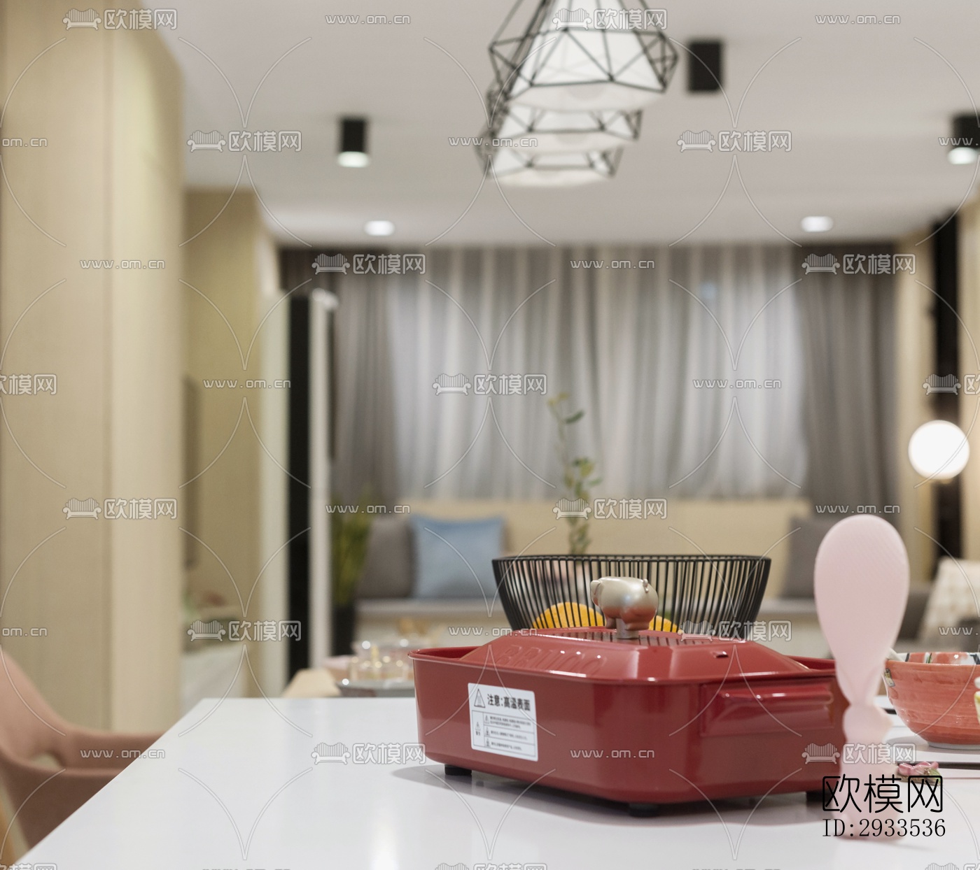 北欧公寓效果图下载（渲染图11）