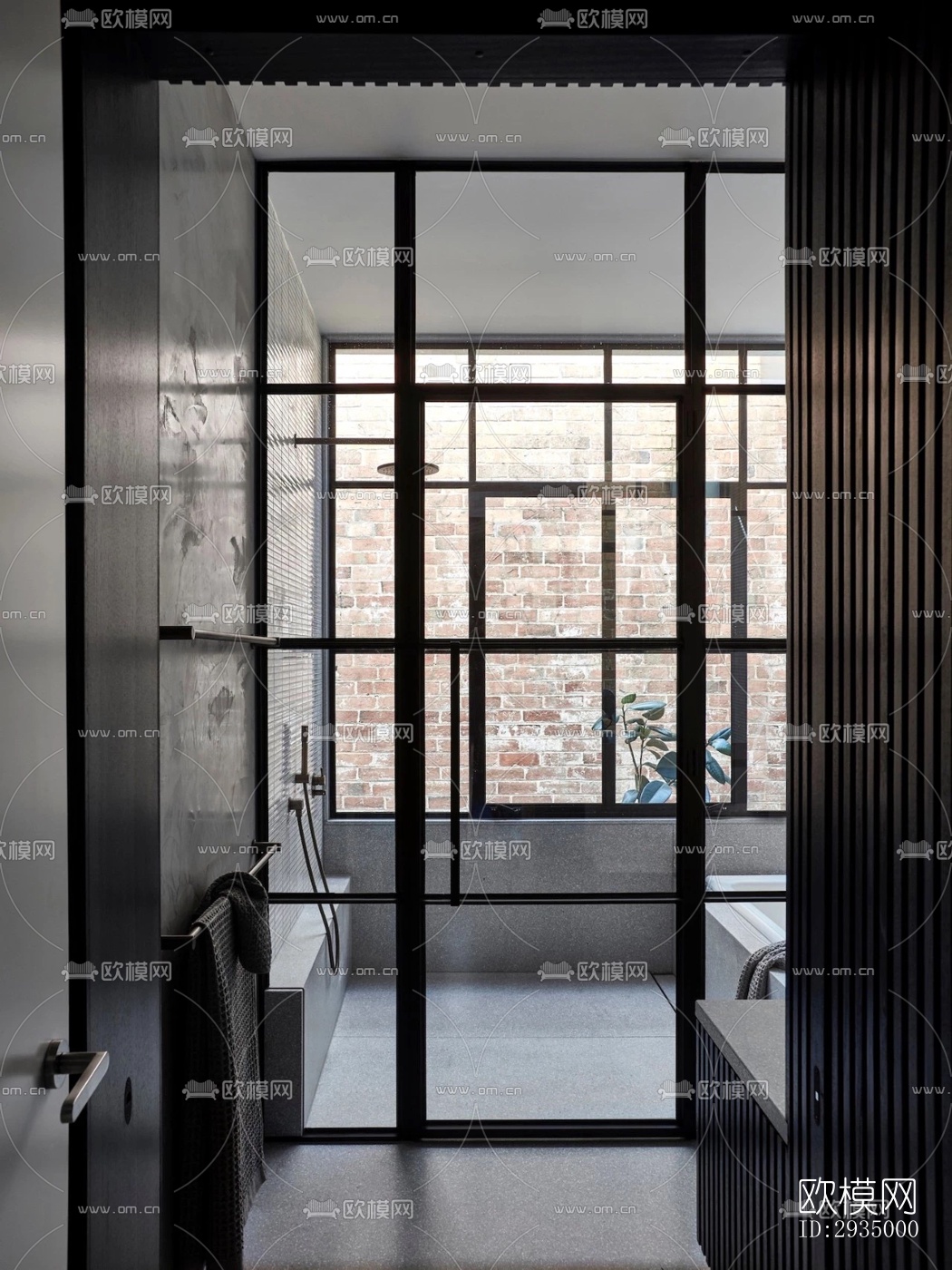 现代平层效果图下载（渲染图15）