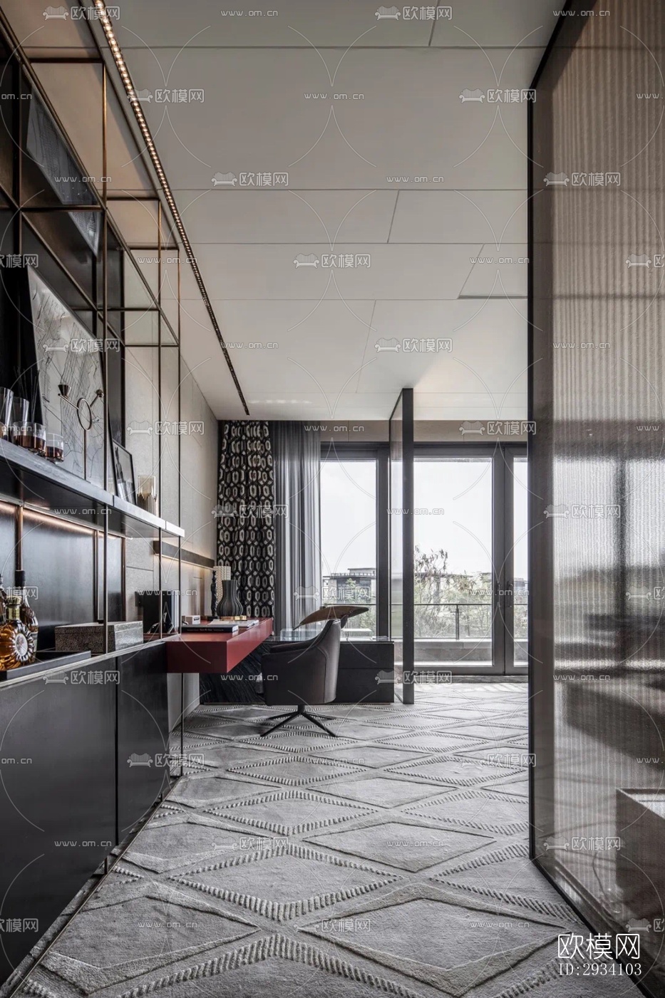 现代别墅效果图下载（渲染图3）