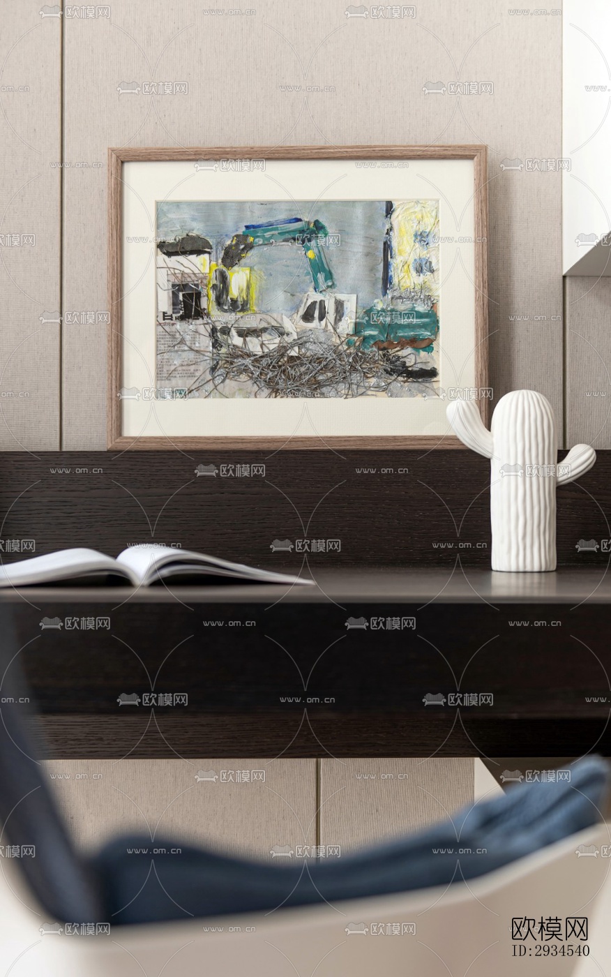 新中式平层效果图下载（渲染图6）