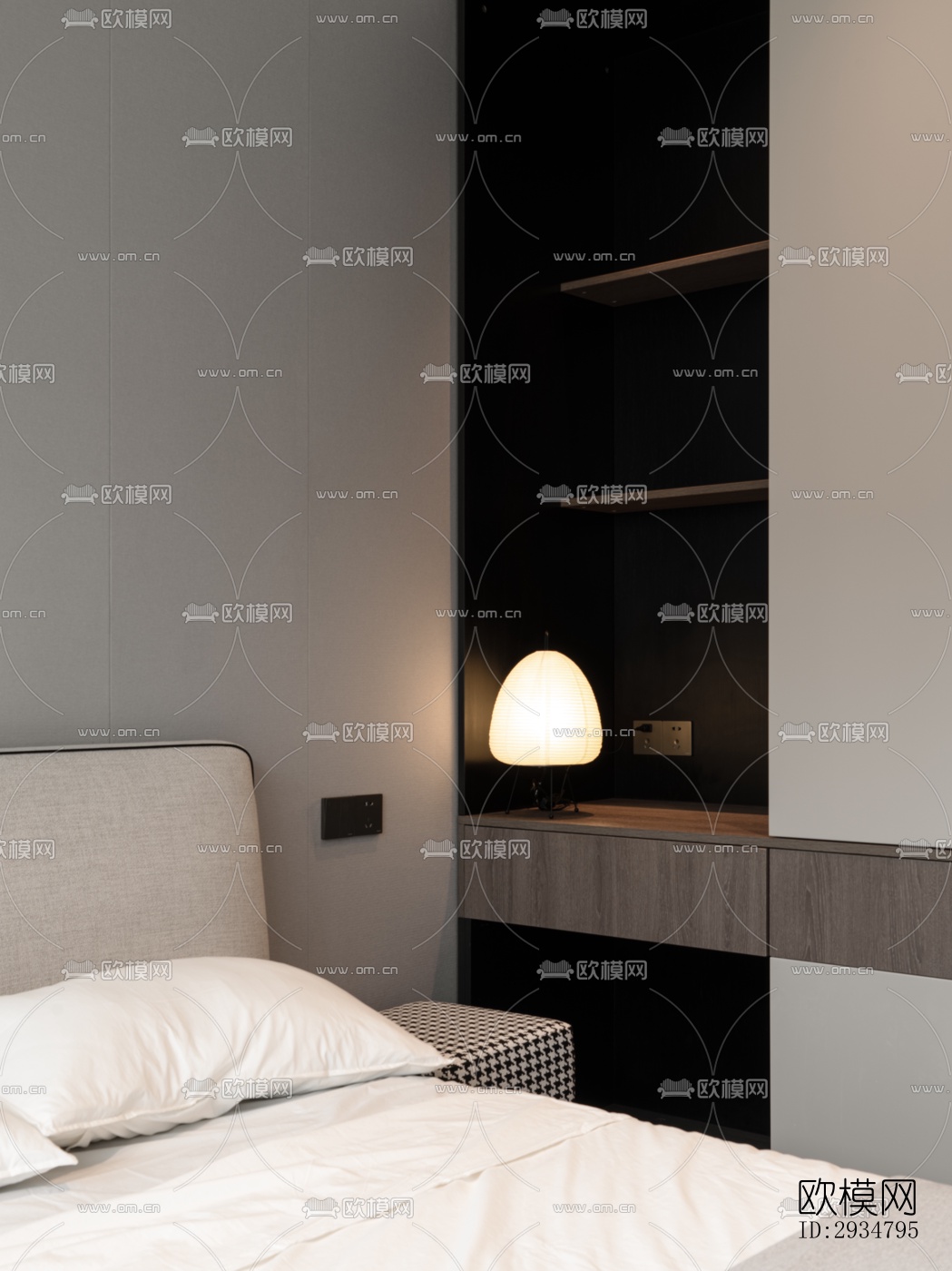 现代平层效果图下载（渲染图11）