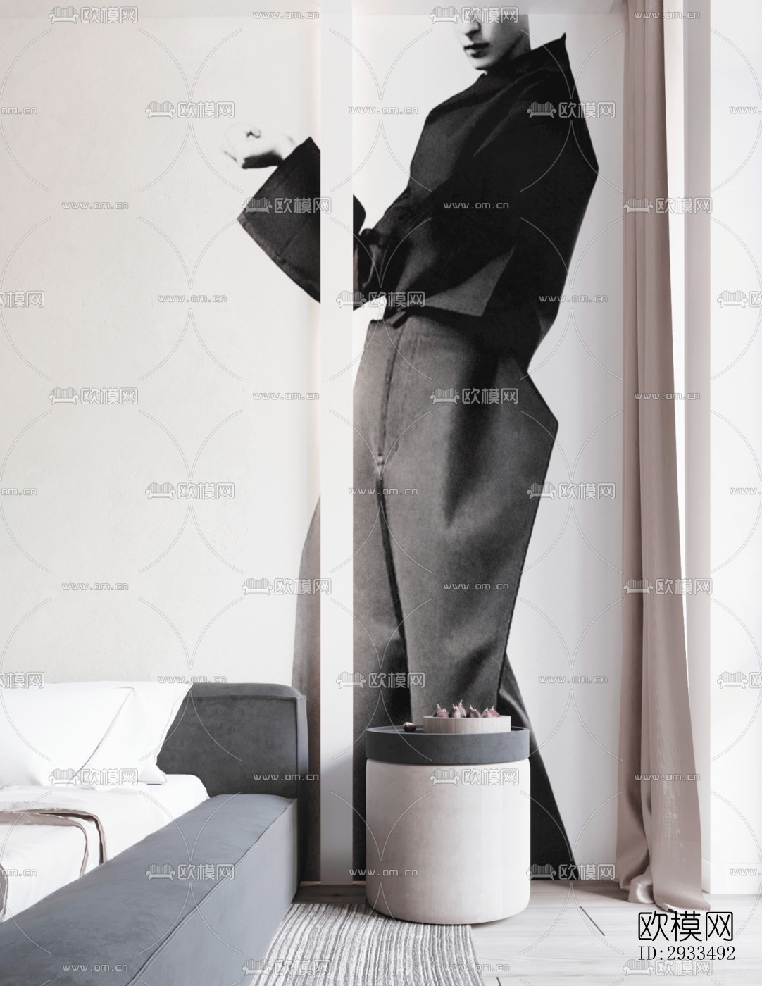 北欧公寓效果图下载（渲染图7）