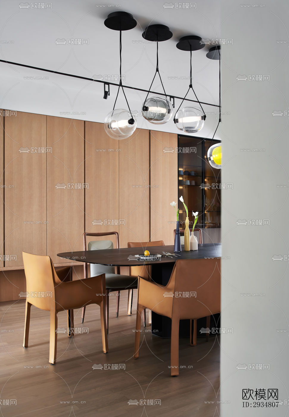 现代平层效果图下载（渲染图9）