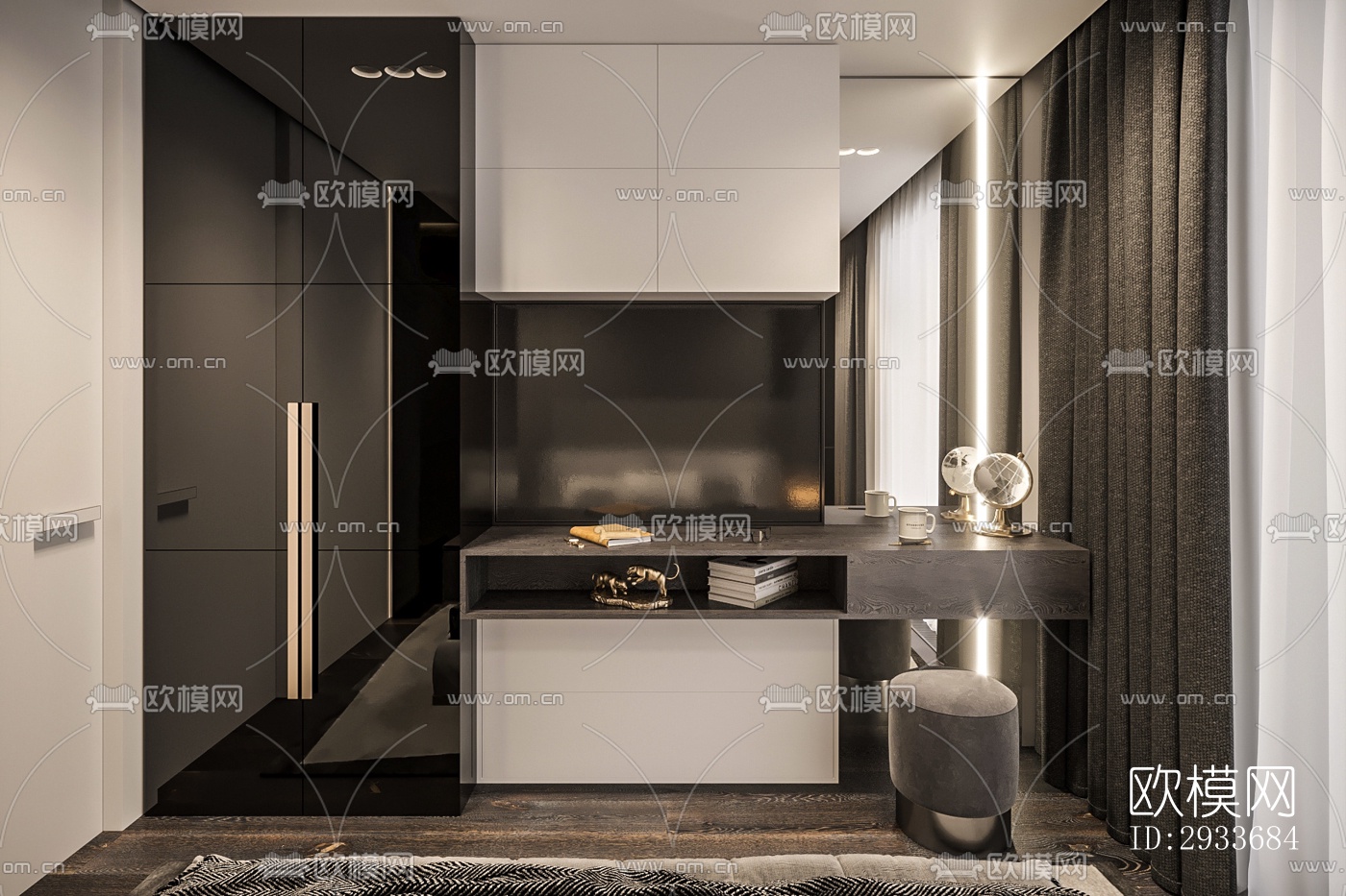 工业风公寓效果图下载（渲染图11）