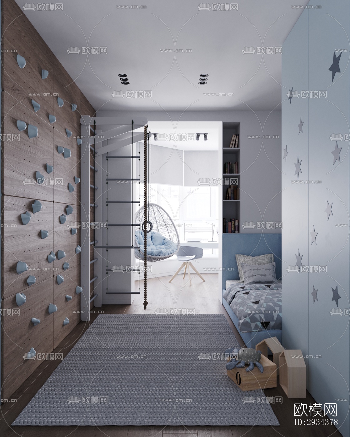 北欧平层效果图下载（渲染图12）