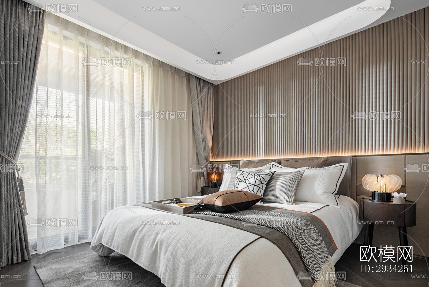 现代复式效果图下载（渲染图13）