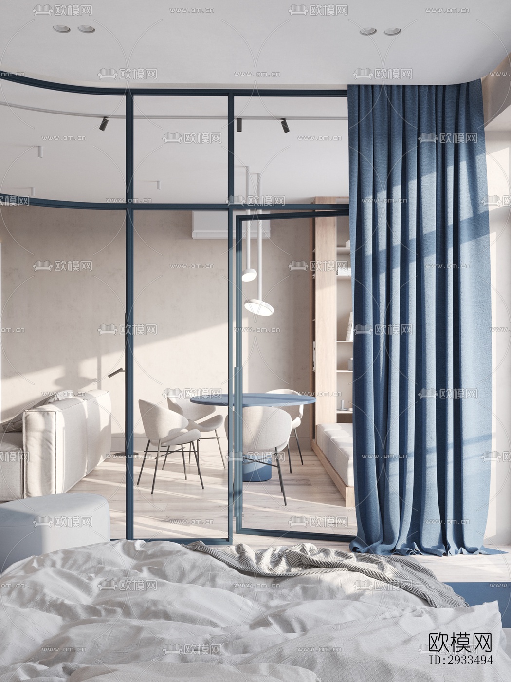 北欧公寓效果图下载（渲染图8）