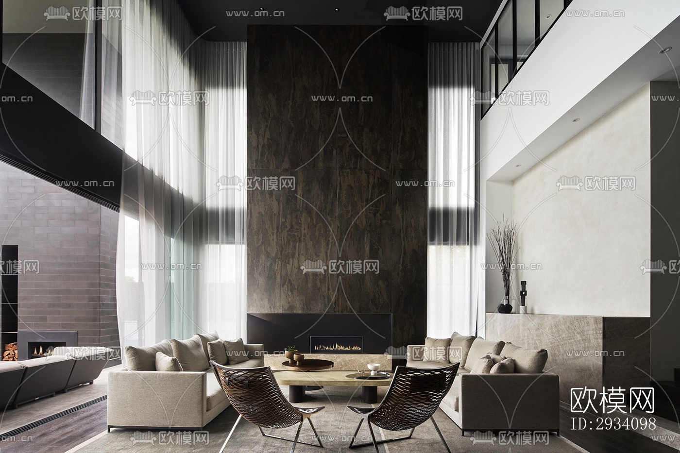 现代别墅效果图下载（渲染图16）