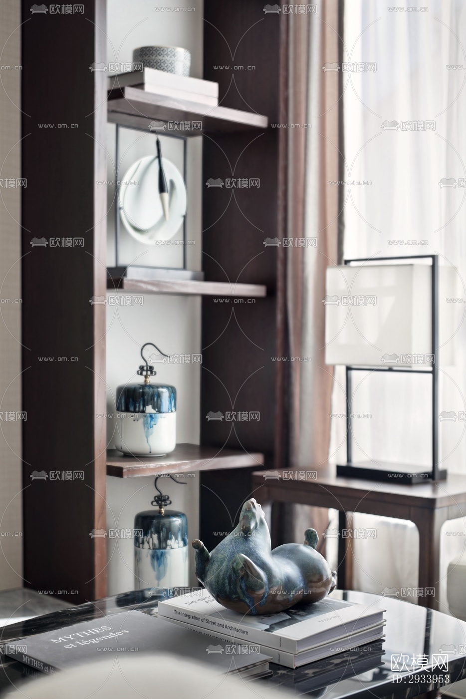 新中式别墅效果图下载（渲染图15）