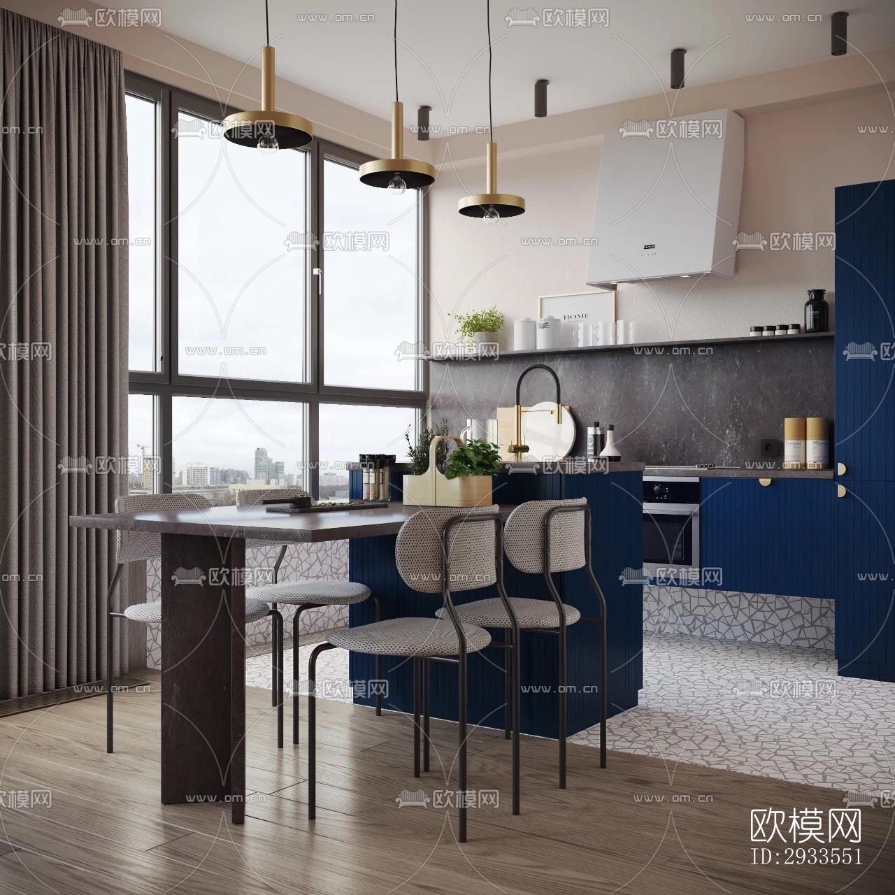 北欧公寓效果图下载（渲染图15）