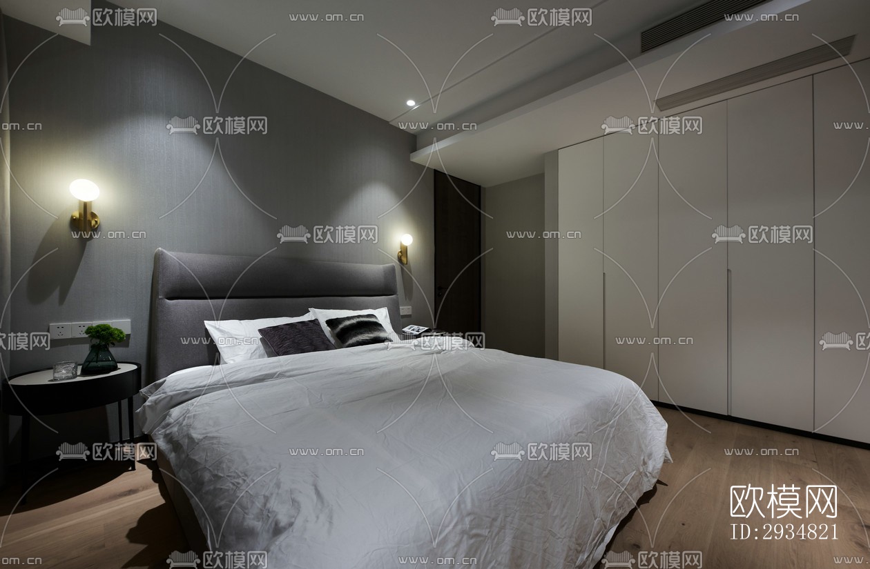 现代平层效果图下载（渲染图14）