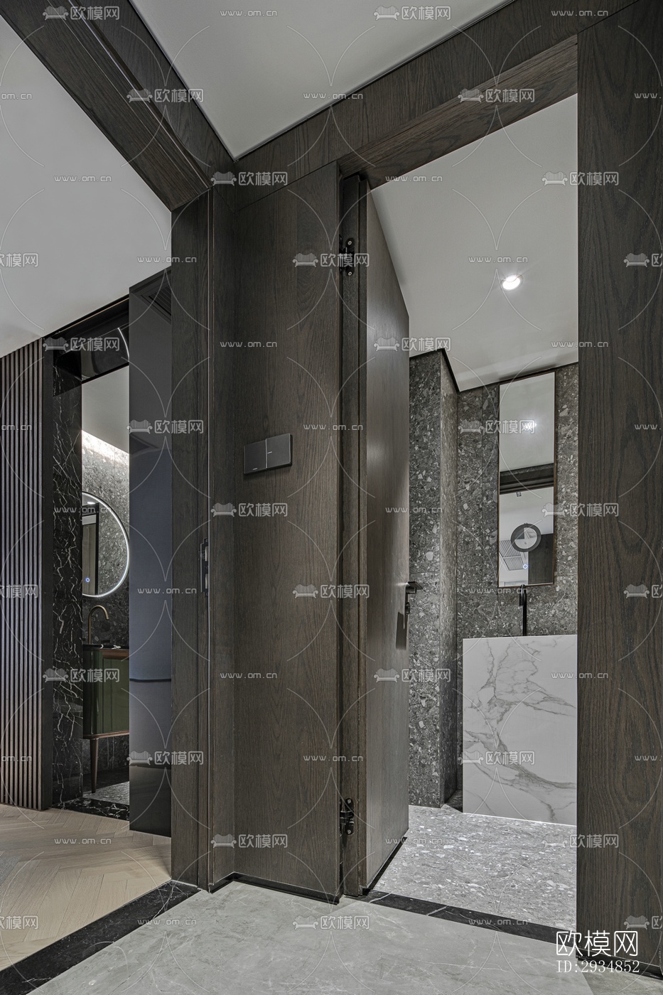 现代平层效果图下载（渲染图4）