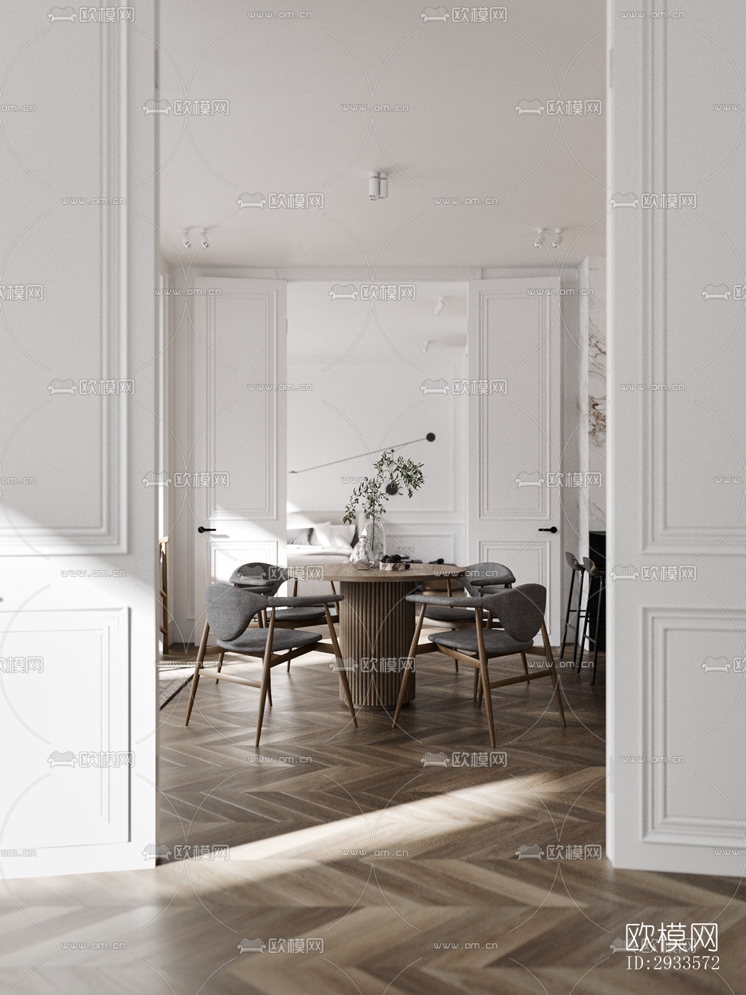 北欧公寓效果图下载（渲染图6）