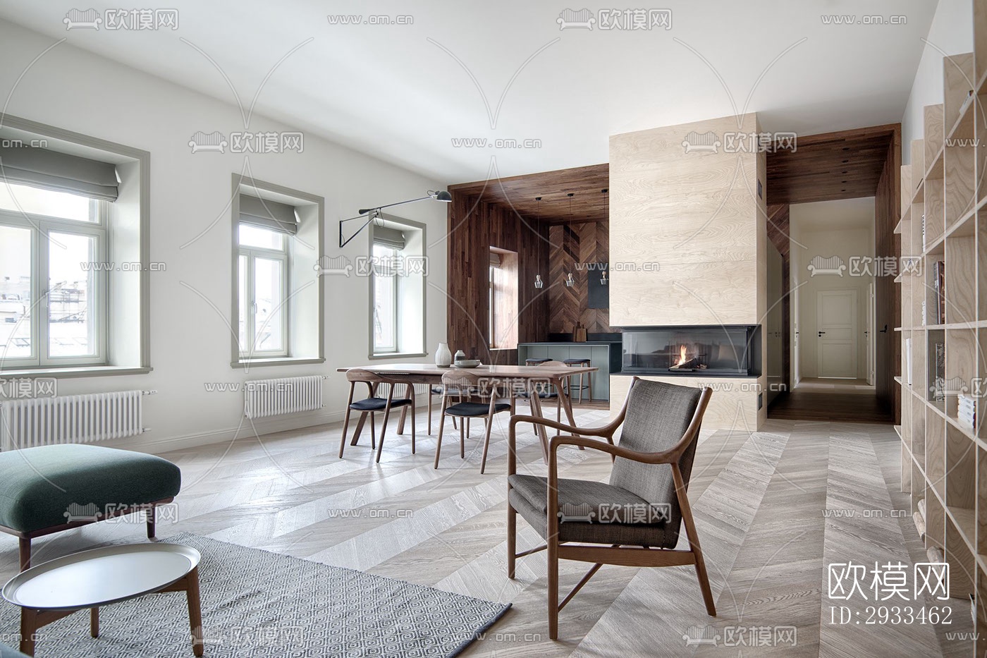 北欧公寓效果图下载（渲染图12）