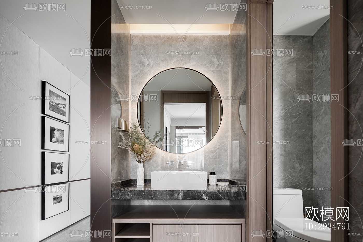 现代平层效果图下载（渲染图11）