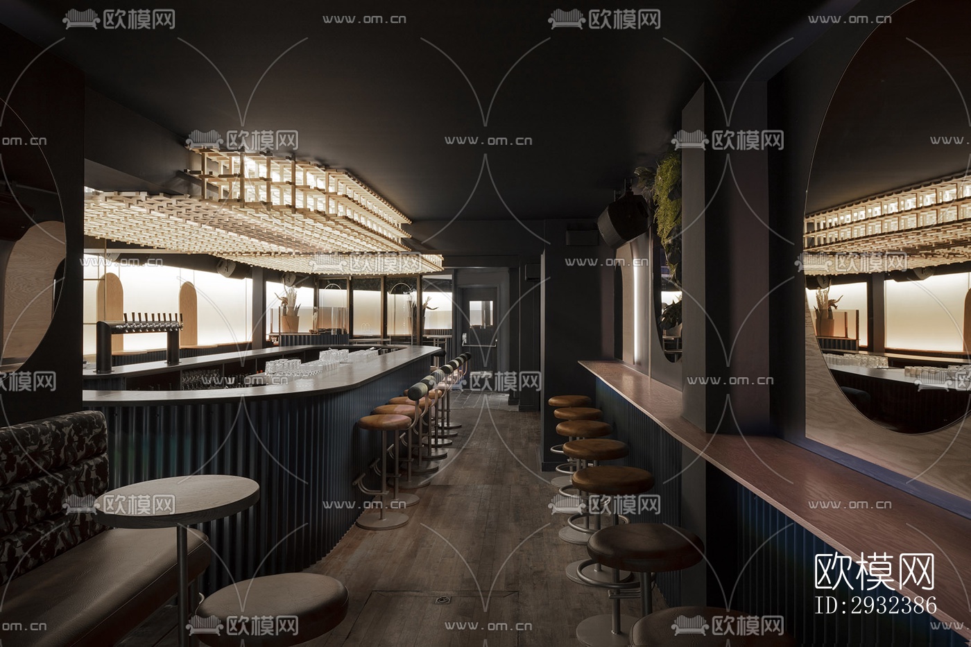 现代酒吧效果图下载（渲染图13）