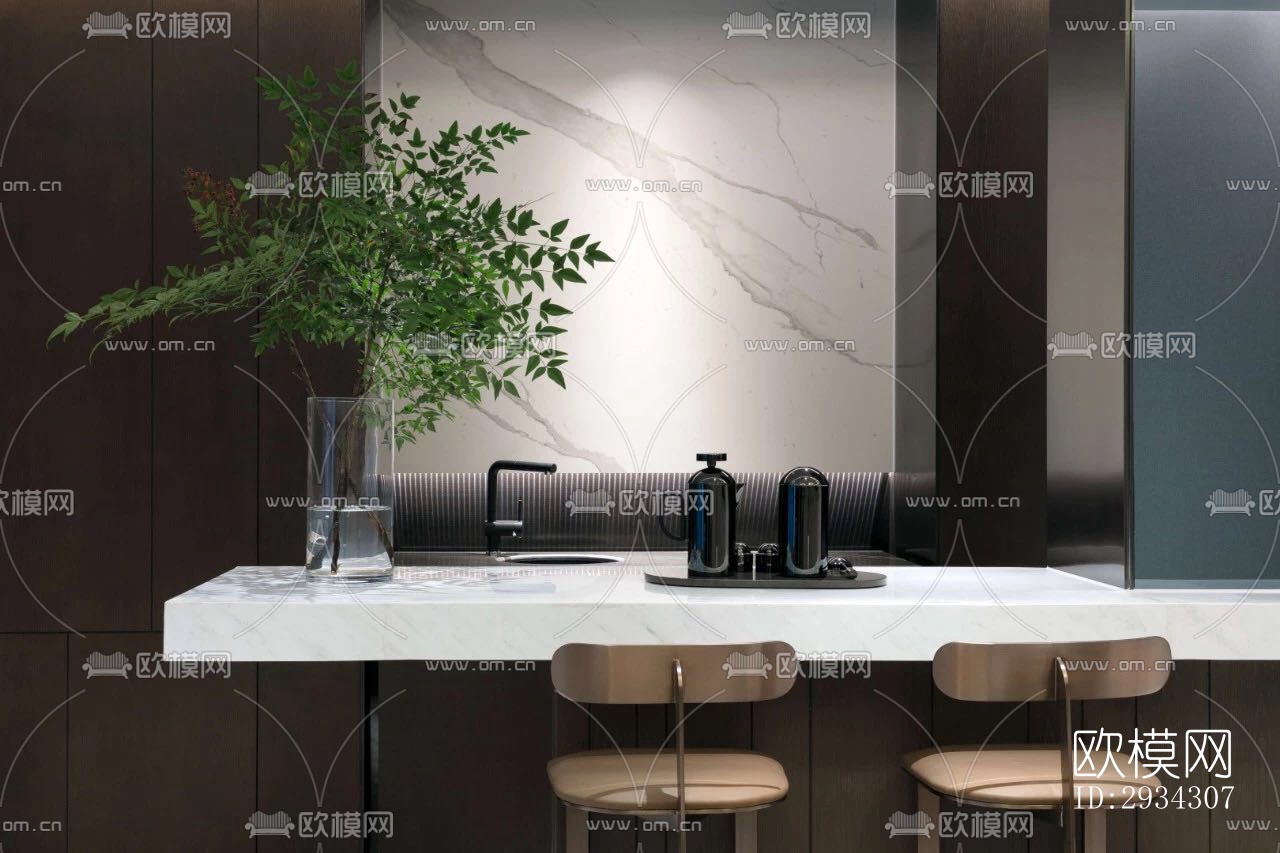 现代复式效果图下载（渲染图10）