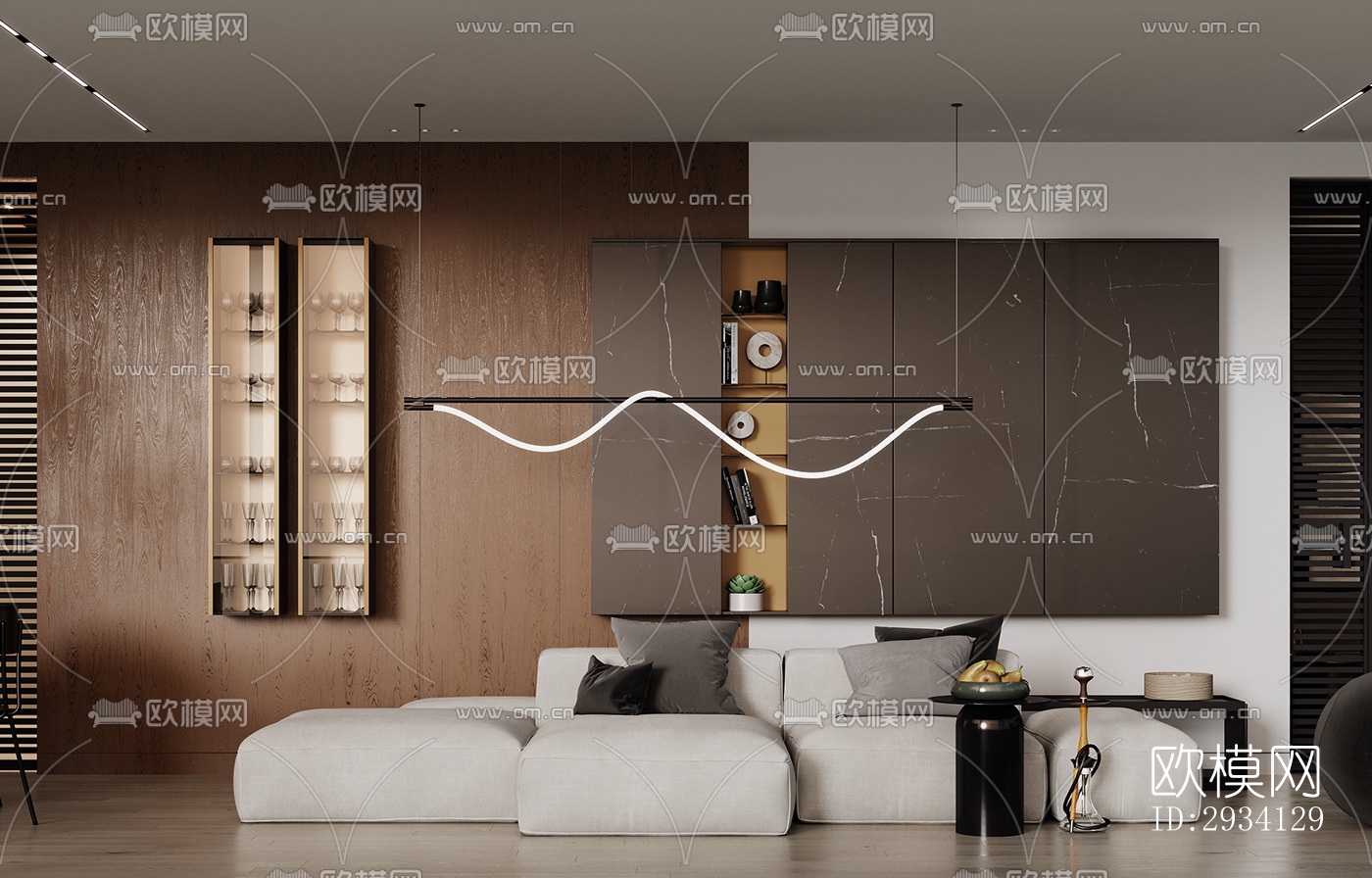 现代别墅效果图下载（渲染图5）