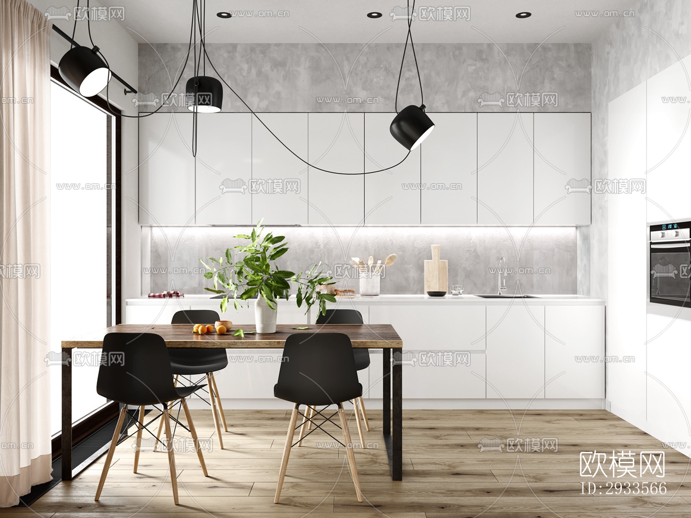 北欧公寓效果图下载（渲染图15）