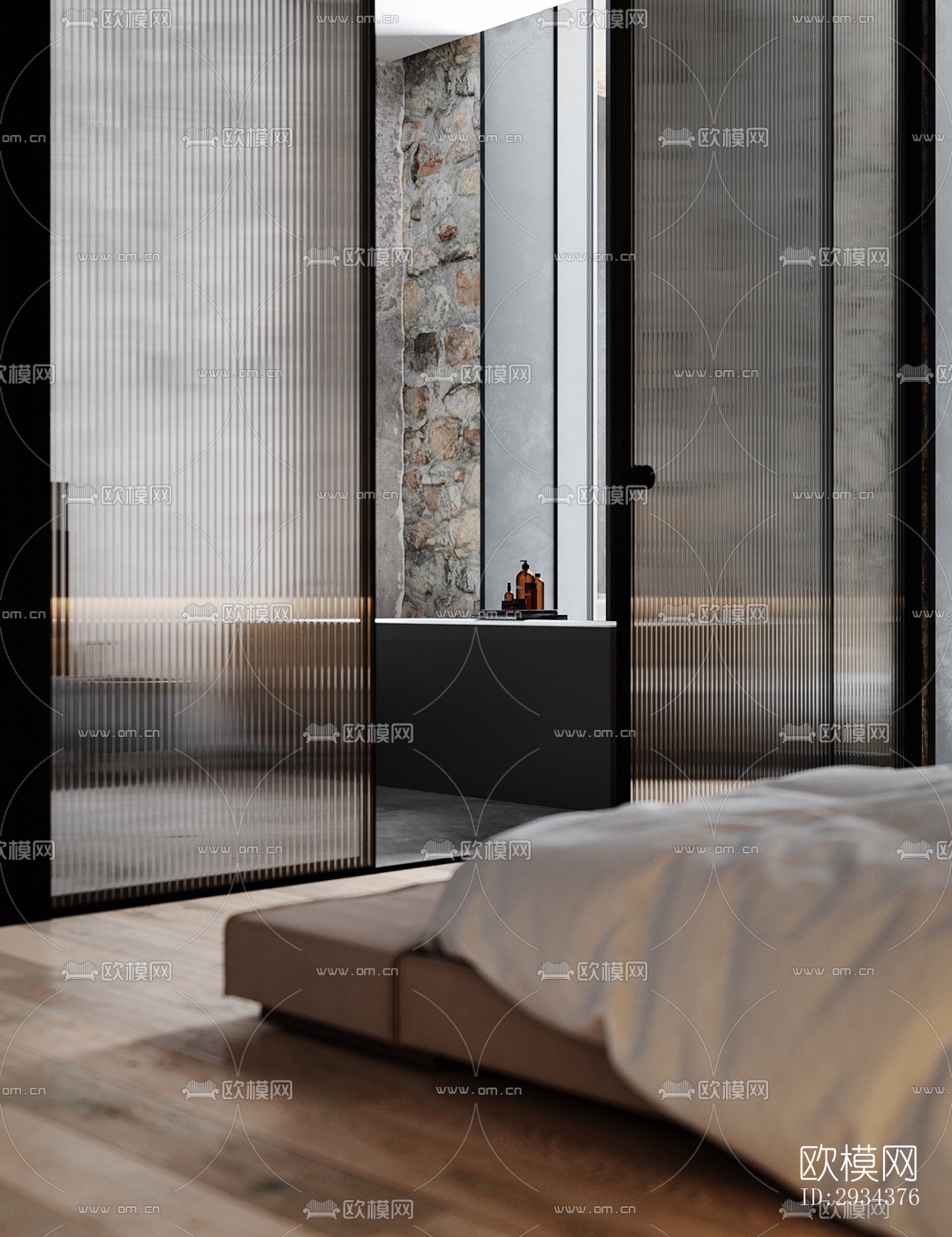 侘寂平层效果图下载（渲染图8）