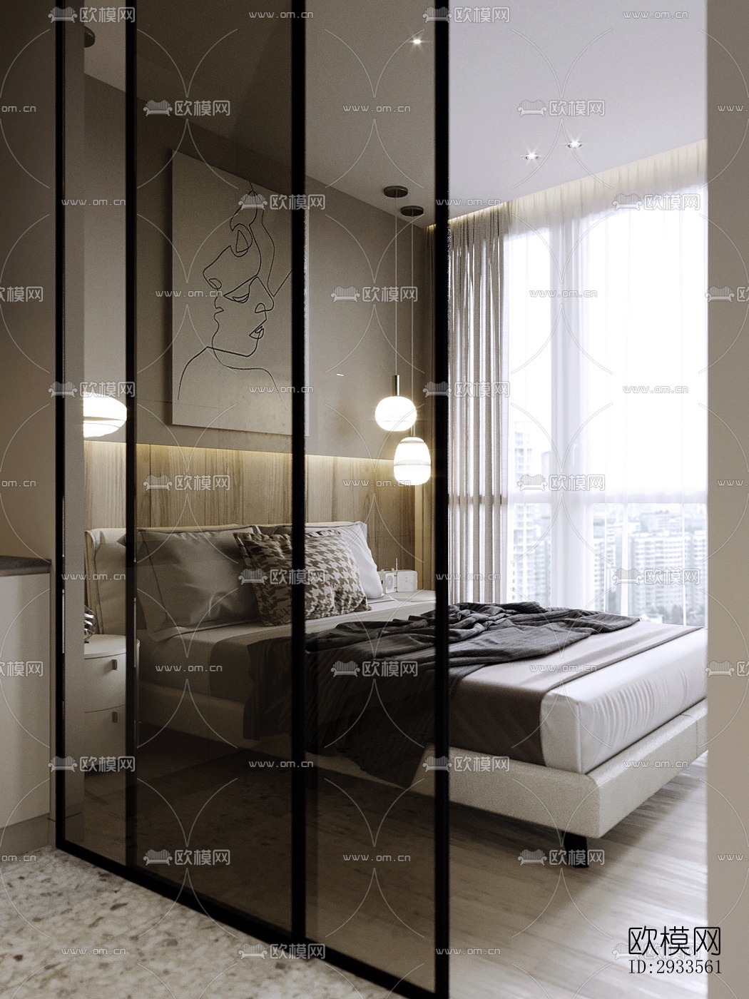 北欧公寓效果图下载（渲染图7）