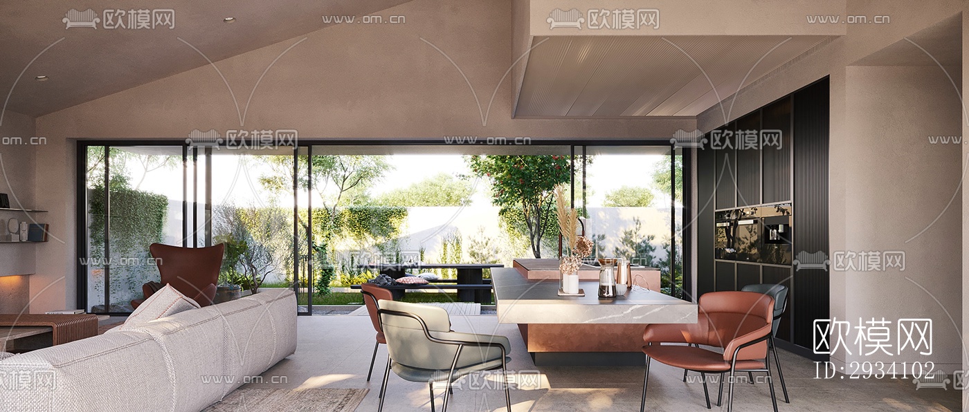 现代别墅效果图下载（渲染图8）