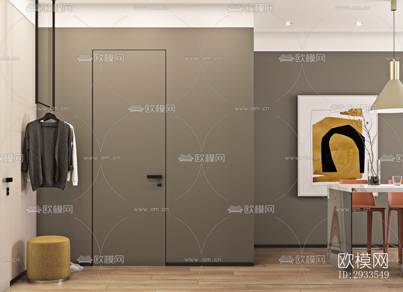 北欧公寓效果图下载（渲染图9）