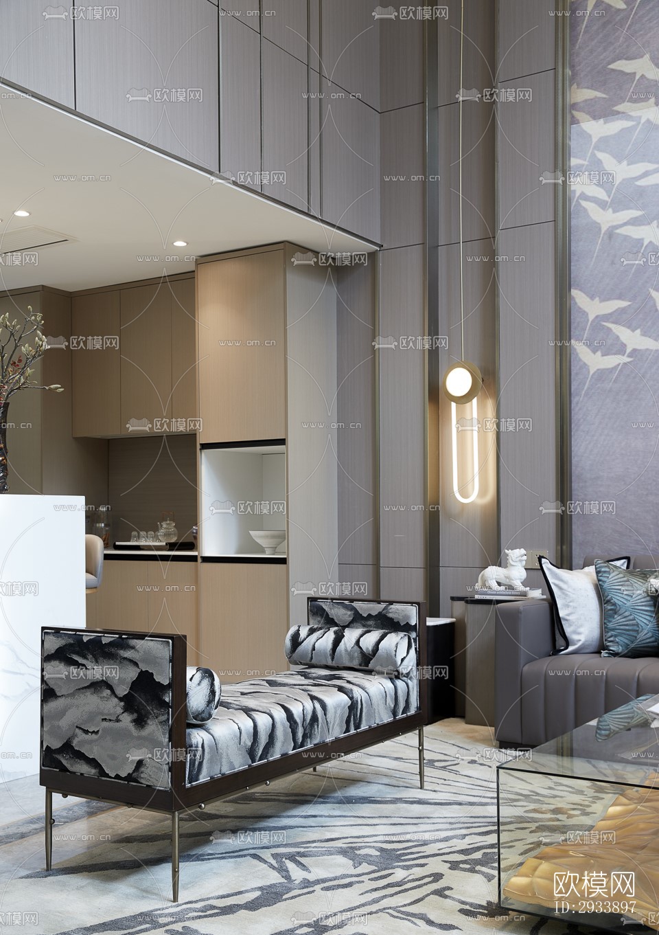 新中式别墅效果图下载（渲染图16）