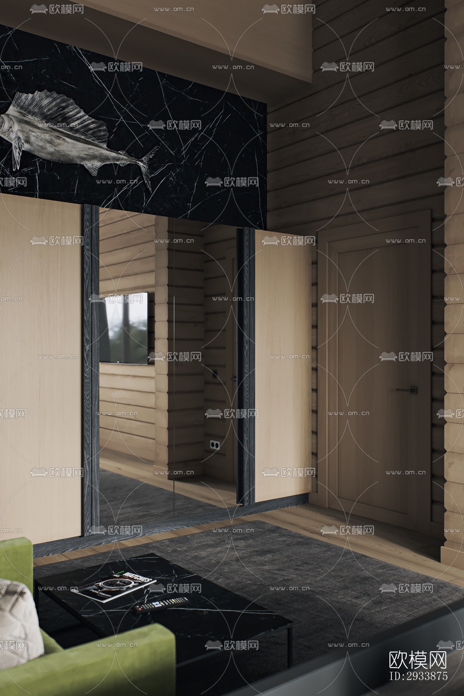 北欧别墅效果图下载（渲染图7）