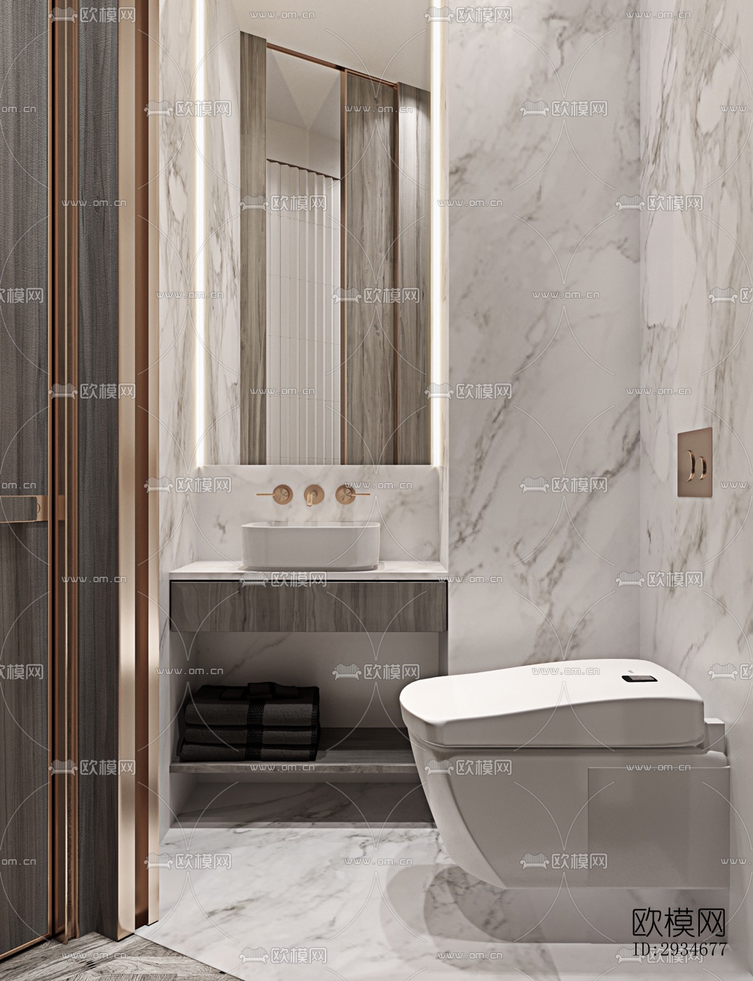 欧式平层效果图下载（渲染图14）