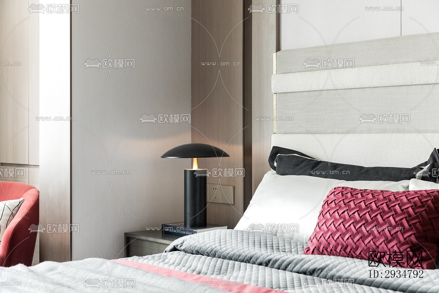 现代平层效果图下载（渲染图6）