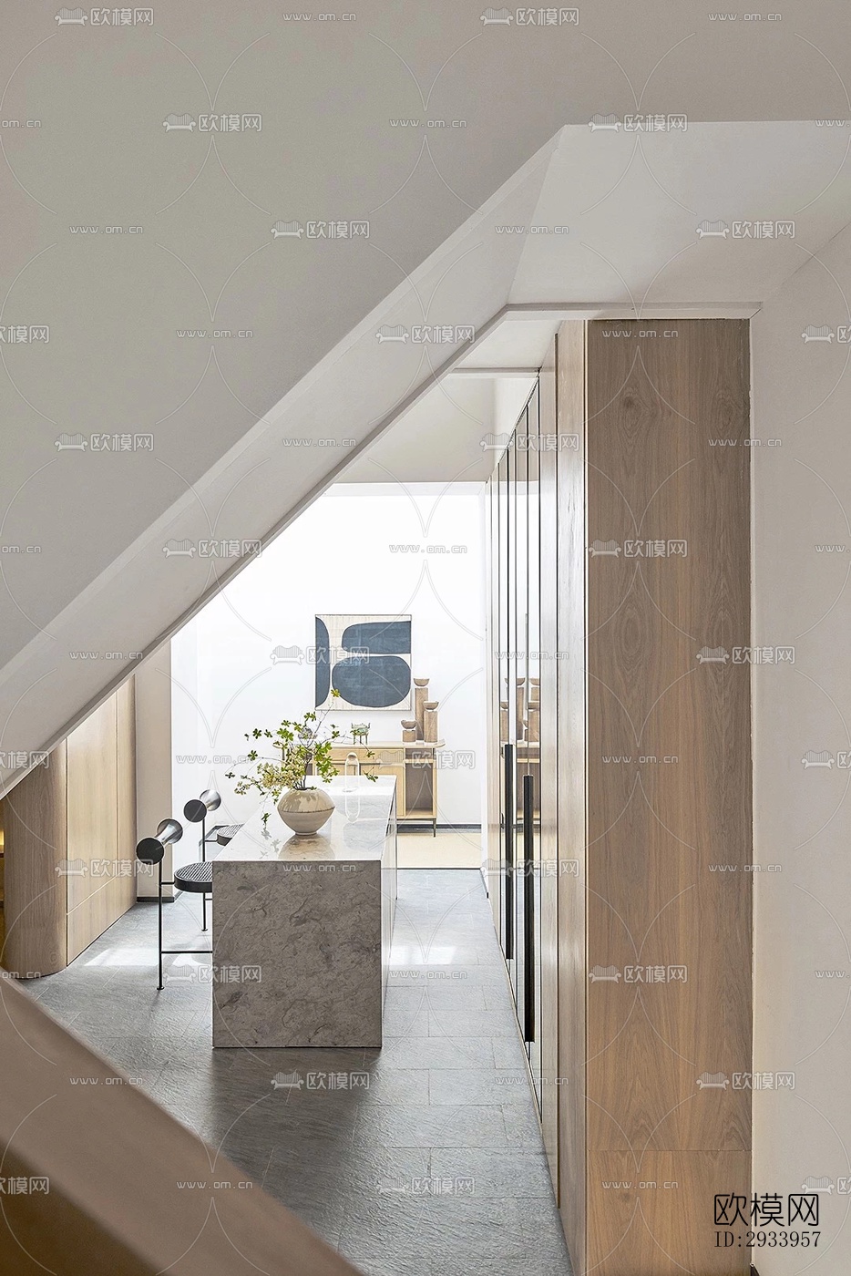 新中式别墅效果图下载（渲染图8）