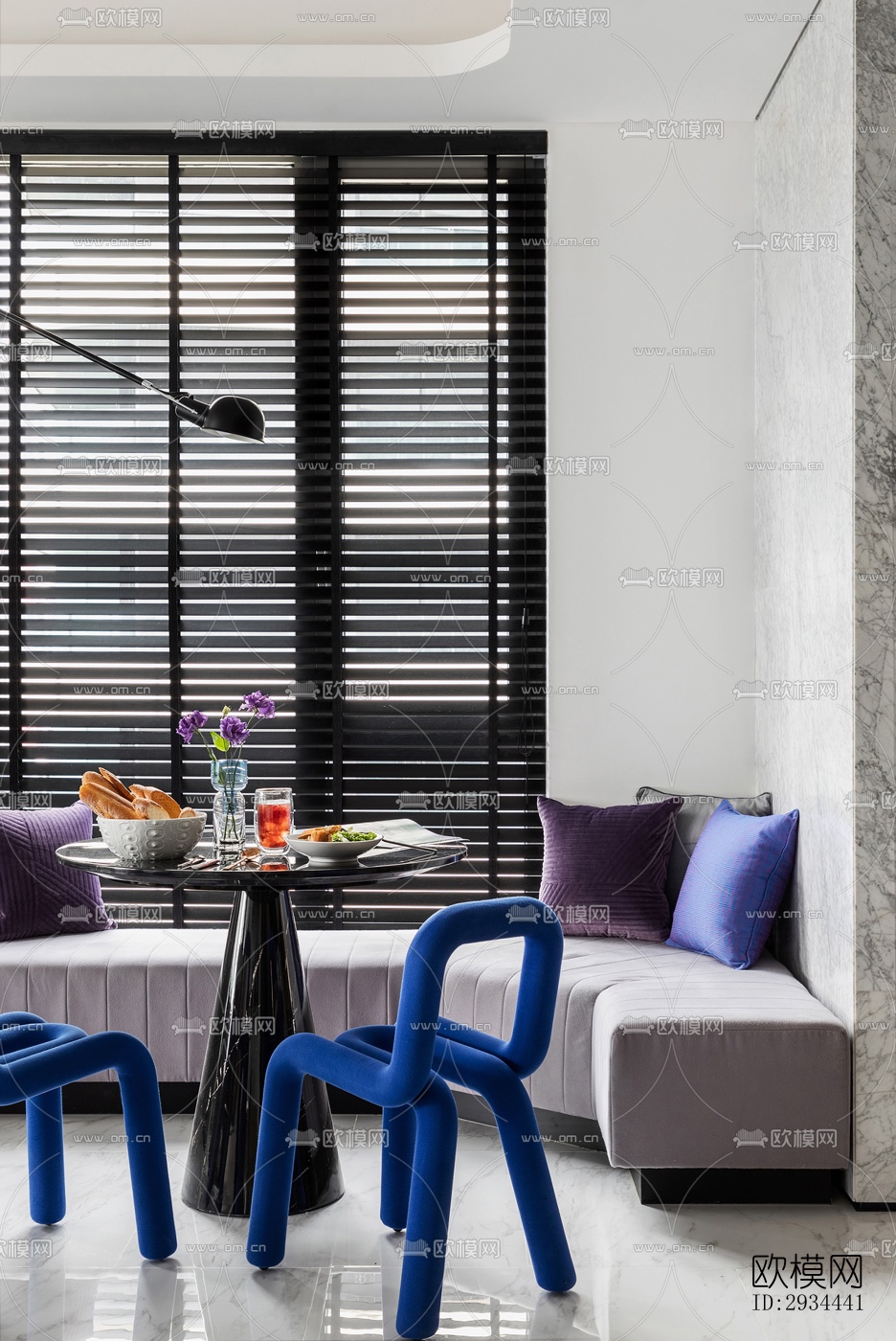 后现代平层效果图下载（渲染图13）