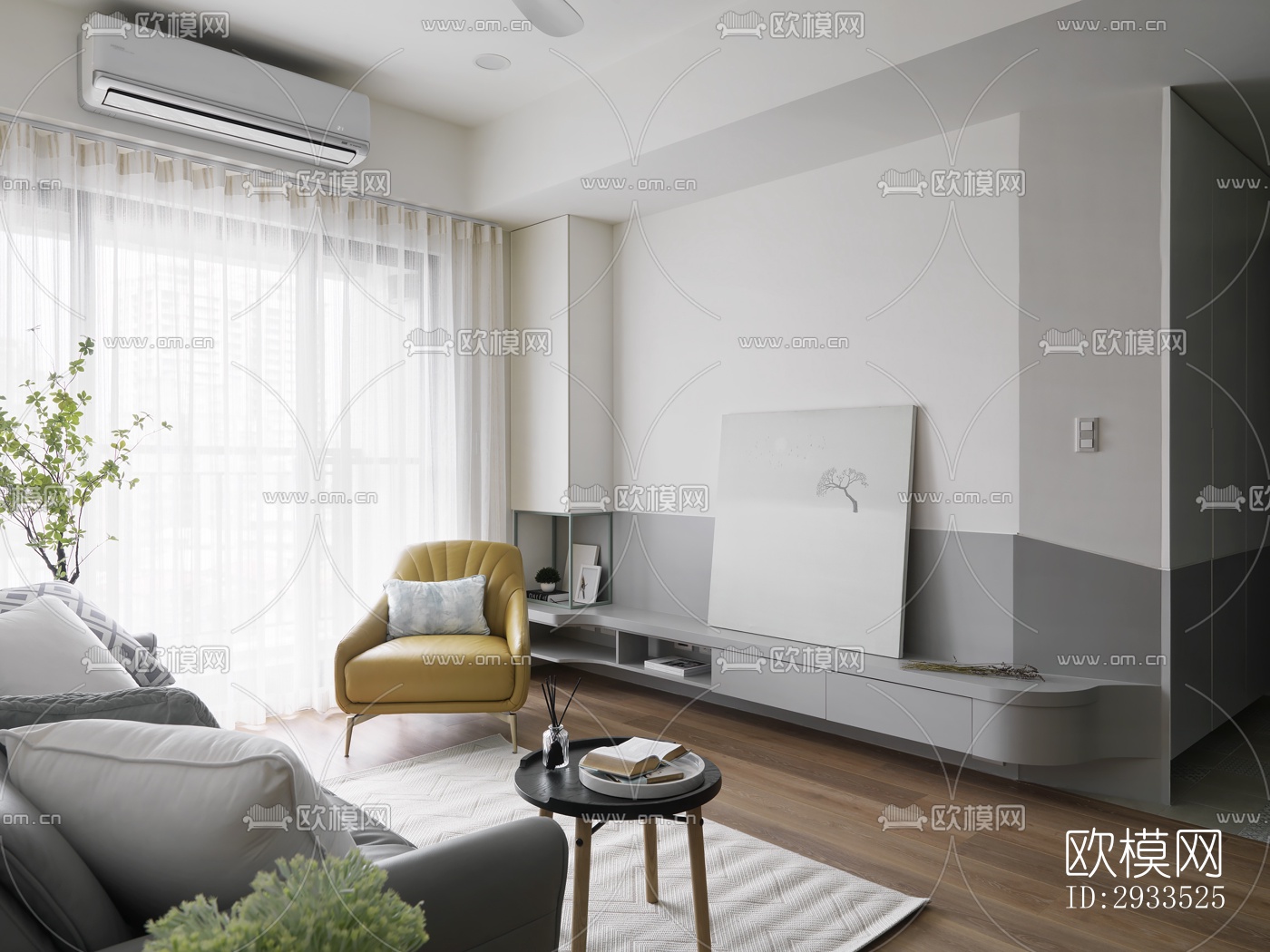 北欧公寓效果图下载（渲染图13）