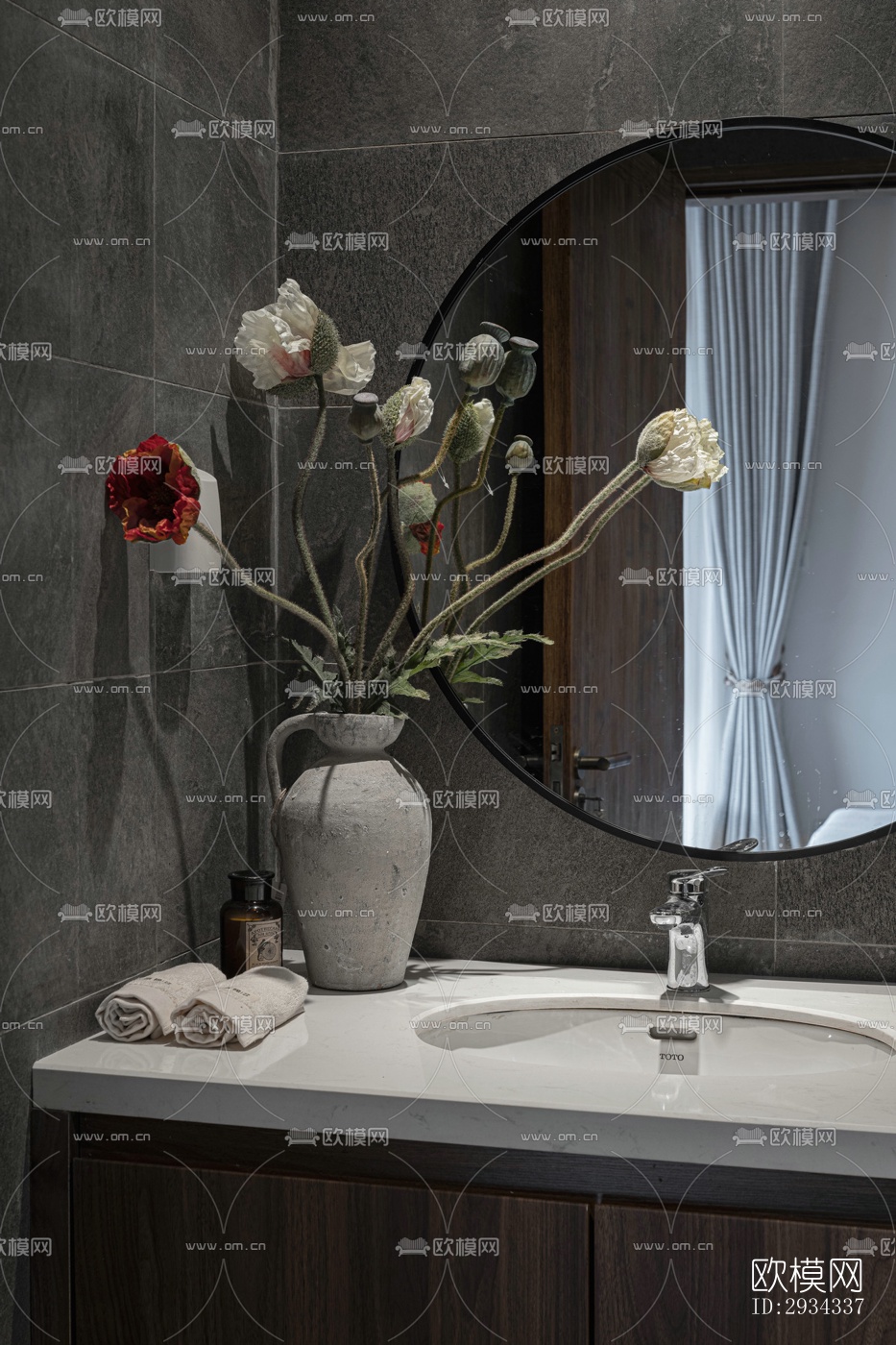 中式平层效果图下载（渲染图14）