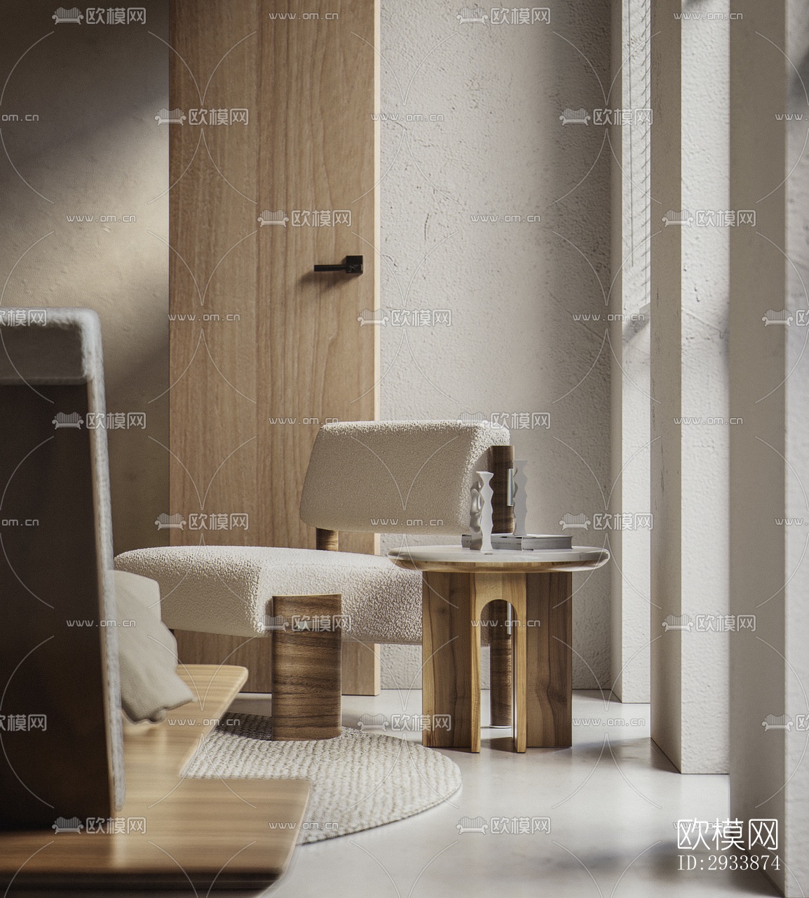 侘寂别墅效果图下载（渲染图10）