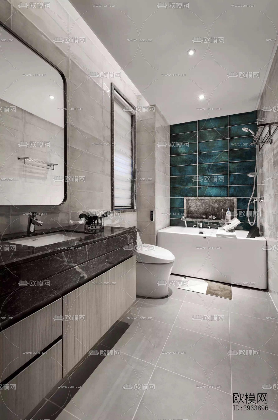 新中式别墅效果图下载（渲染图13）