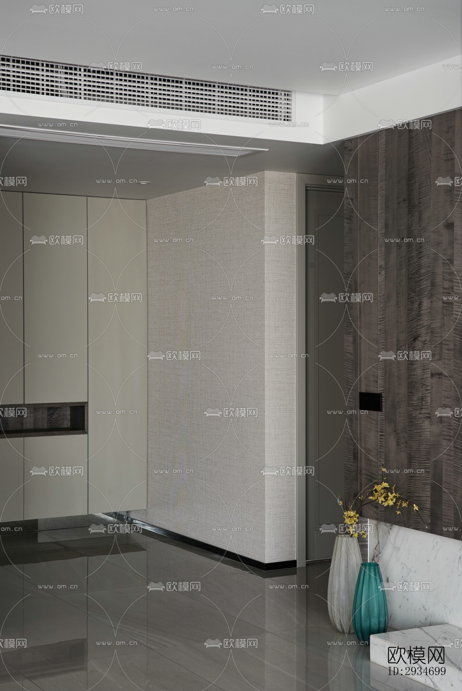 现代平层效果图下载（渲染图7）