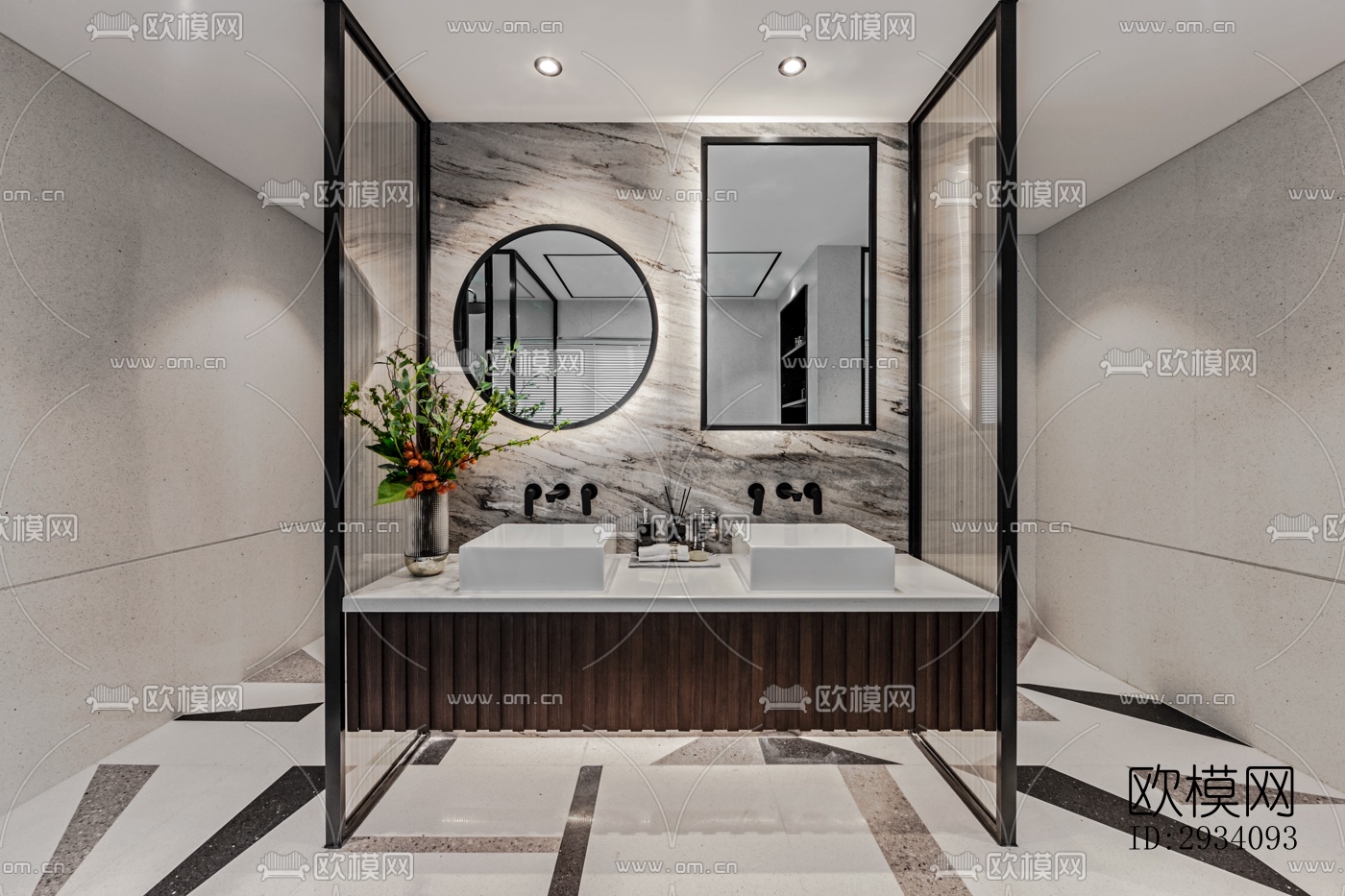 现代别墅效果图下载（渲染图7）