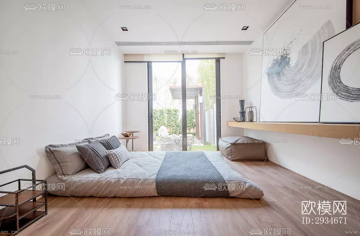 日式平层效果图下载（渲染图2）