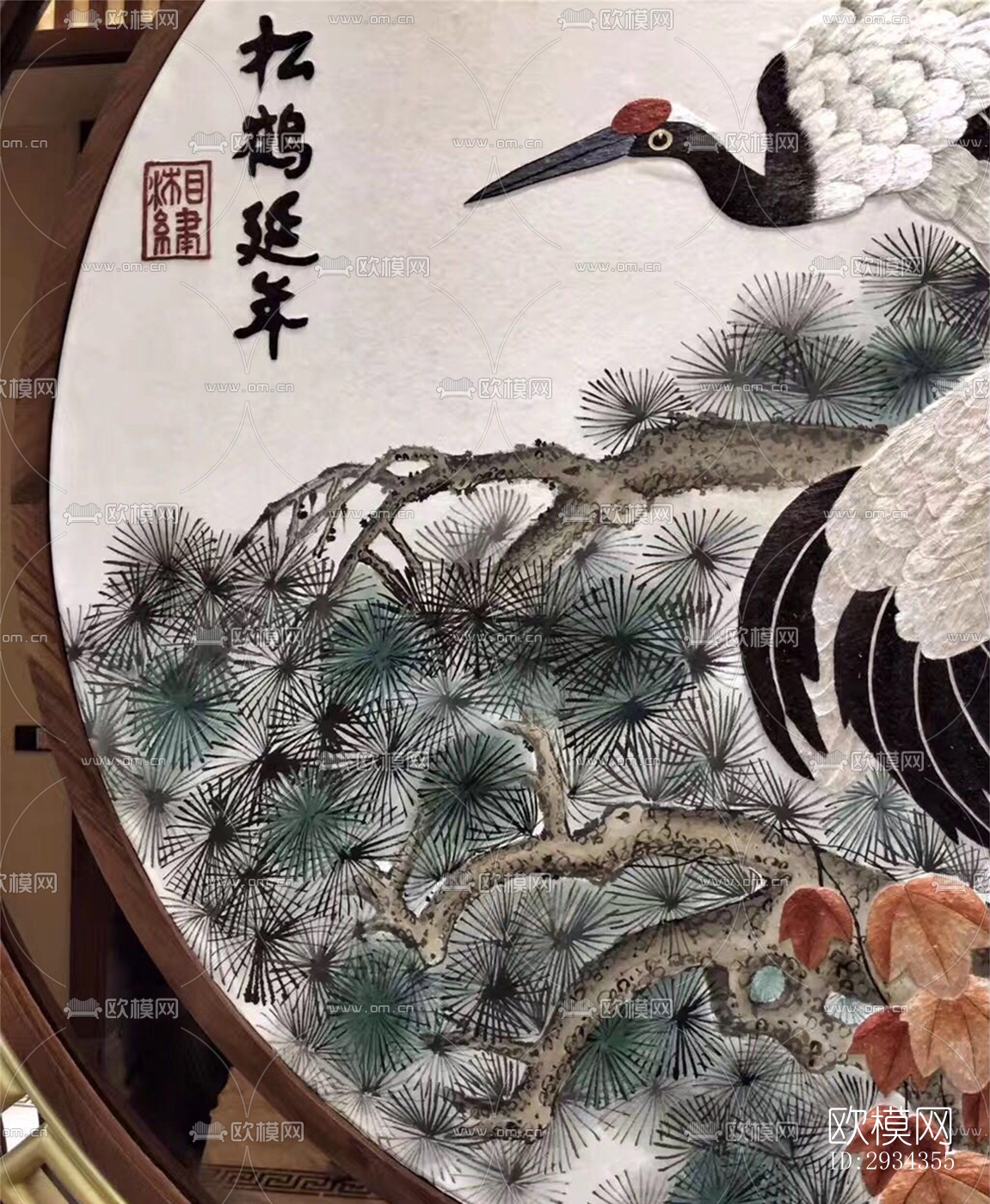 中式平层效果图下载（渲染图16）