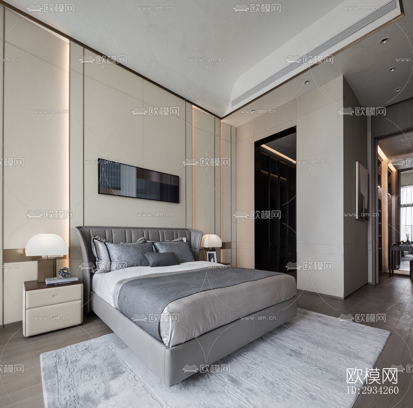 现代复式效果图下载（渲染图10）