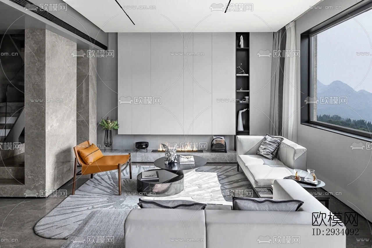 现代别墅效果图下载（渲染图10）