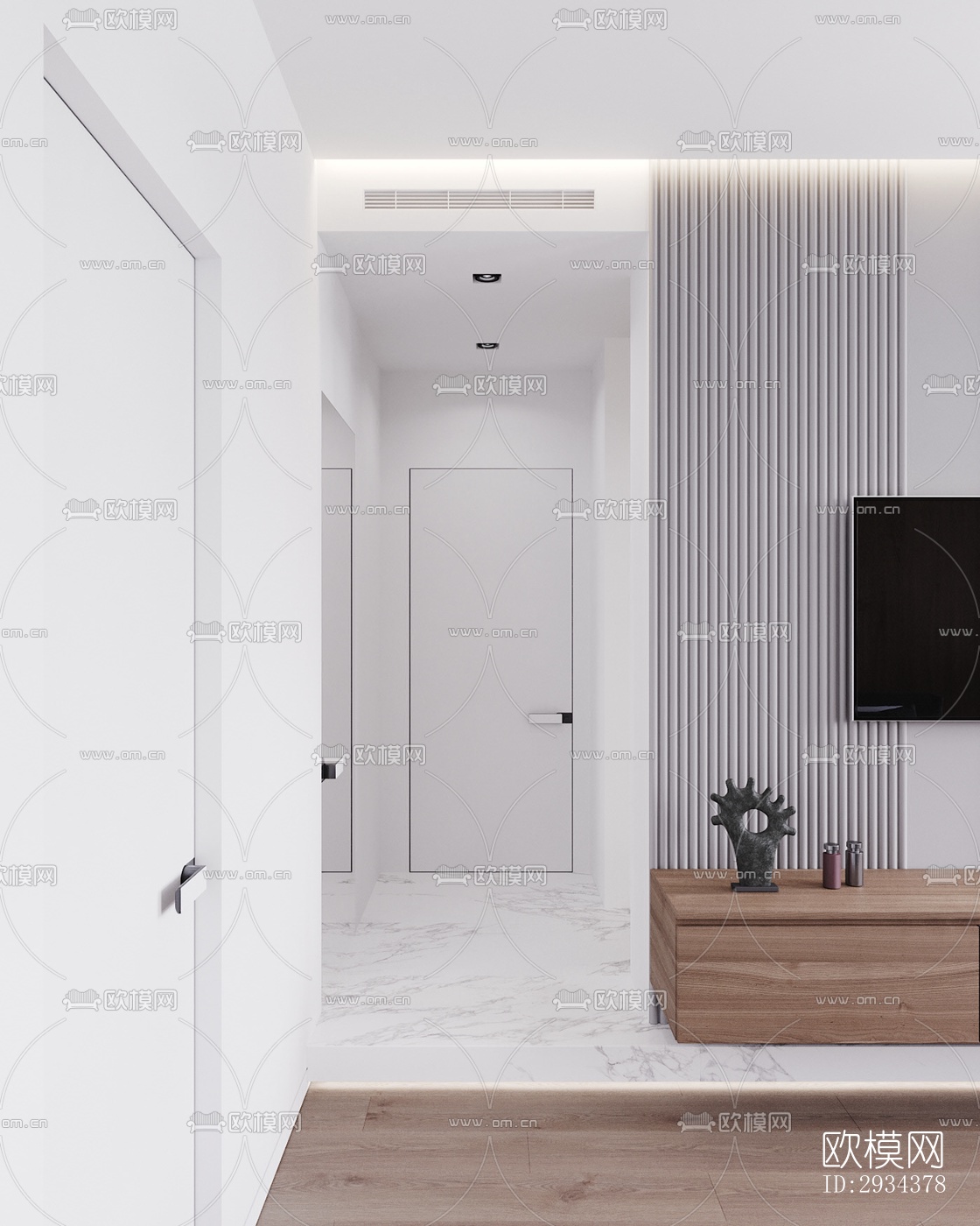 北欧平层效果图下载（渲染图6）