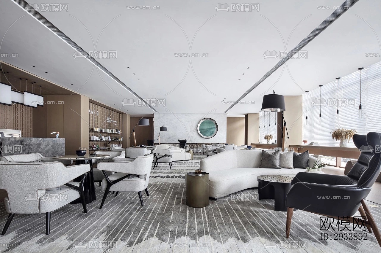 新中式别墅效果图下载（渲染图13）