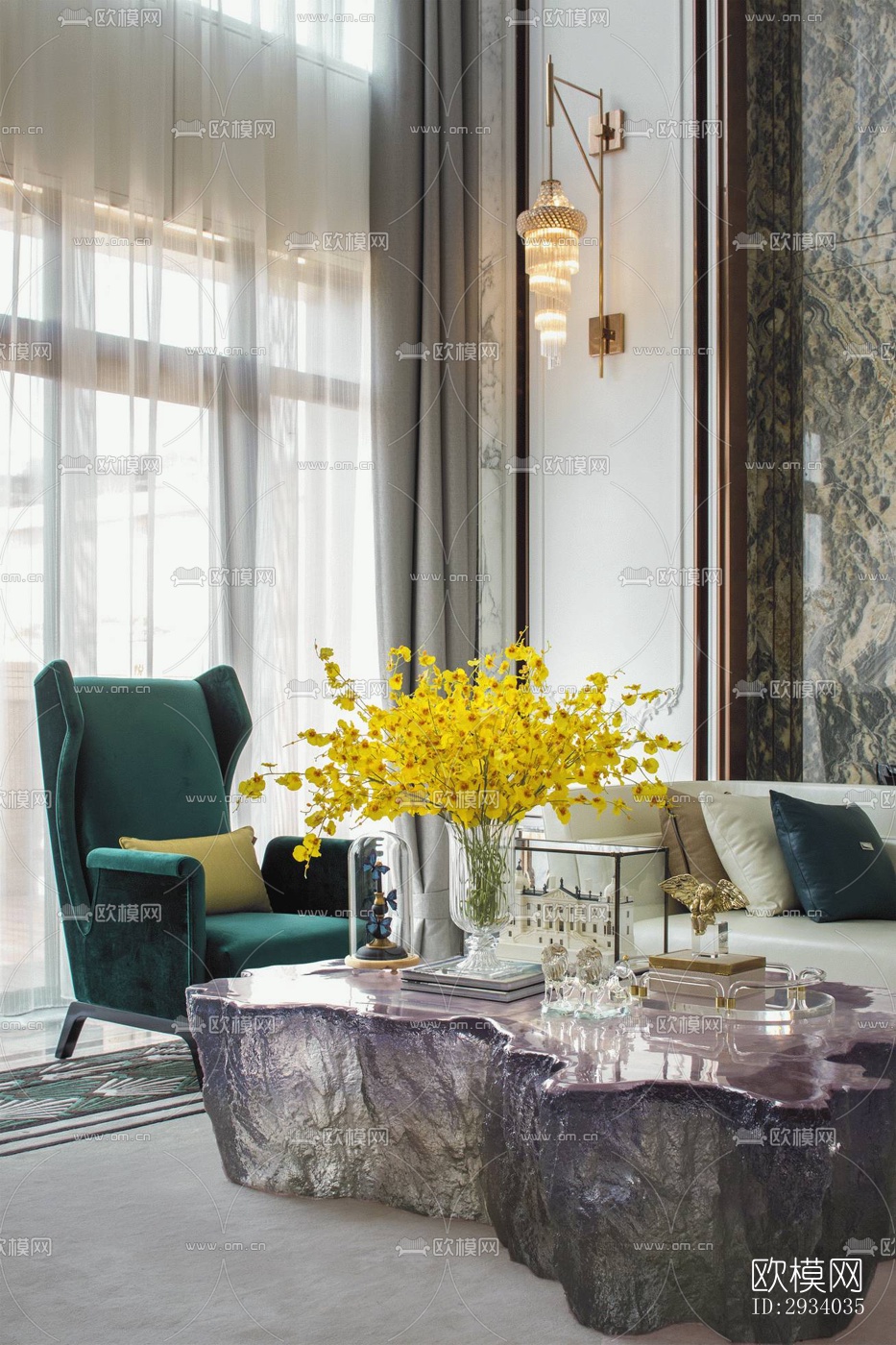 欧式别墅效果图下载（渲染图13）