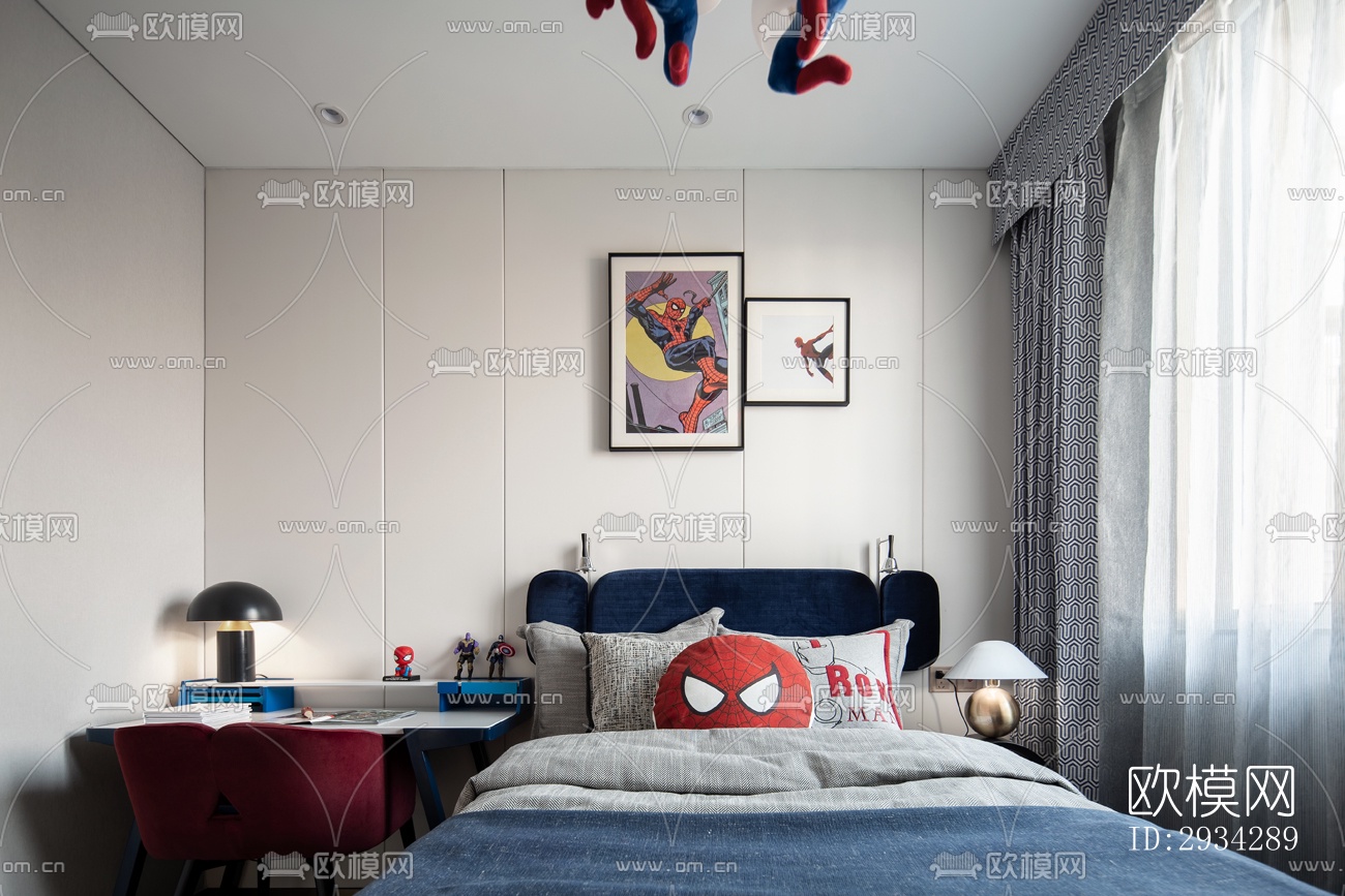 现代复式效果图下载（渲染图17）