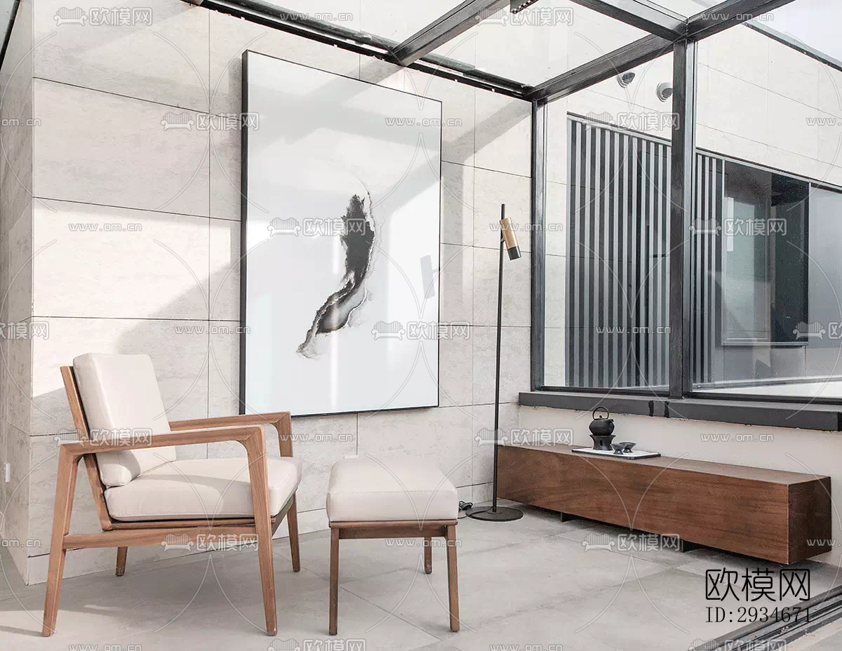 日式平层效果图下载（渲染图14）